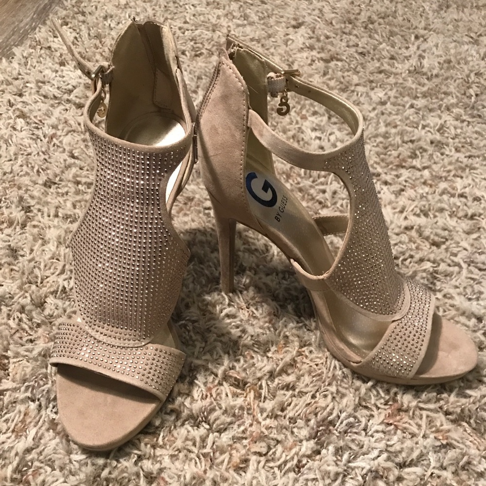 G by Guess tan heels